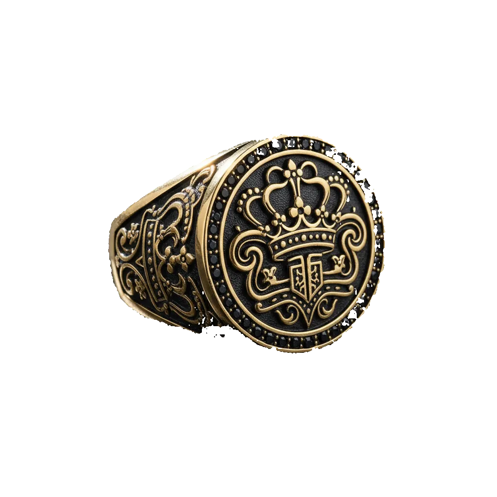 The Sovereign – Men's Gold Signet Ring by Rare Aura